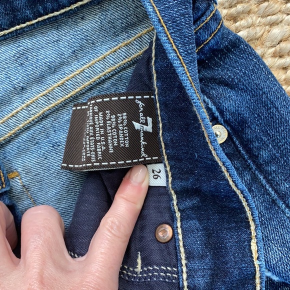 7 For All Mankind josefina skinny boyfriend jean size 26 - Picture 5 of 6